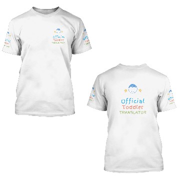 Discover Official Toddler Translator Zip 3D T Shirts
