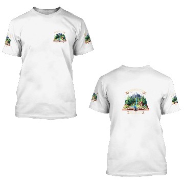 Discover Adventure Begins At Your Library Book Lover Camping Lovers Zip 3D T Shirts