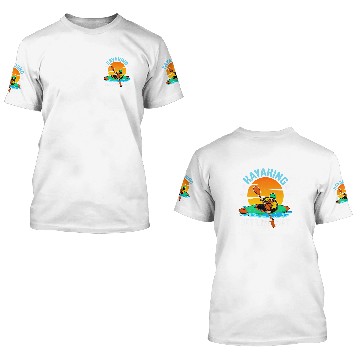 Discover Kayaking Gets Me Wet Funny Rowing Canoe Kayak Baseball Tees 3D T Shirts
