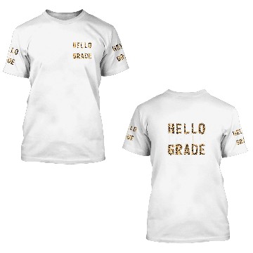 Discover Hello Eighth Grade Teacher Student 8th grade Leopard Print 3D T Shirts