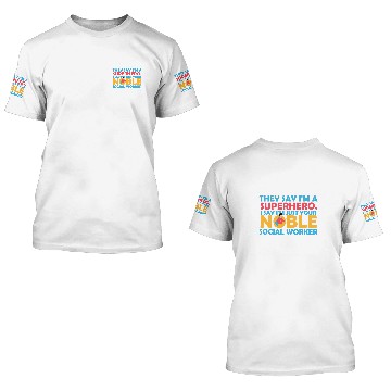 Discover Womens Superhero Social Worker 3D T Shirts