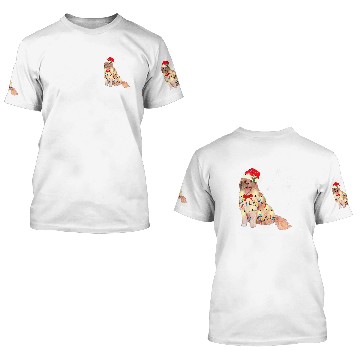 Discover leonberger dog christmas light xmass mom dad s 3D T Shirts