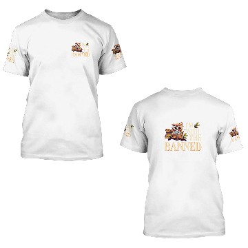 Discover Banned Books Owl Im With The Banned 3D T Shirts