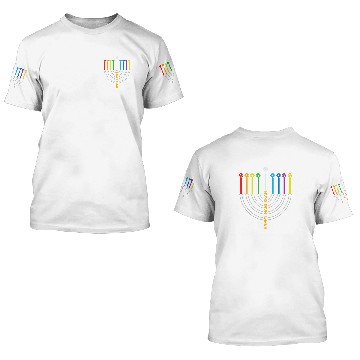 Discover Hanukkah Menorah Pickleball 3D T Shirts