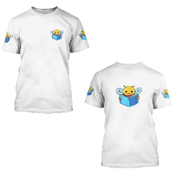 Discover Bee Book Lover Reader 3D T Shirts
