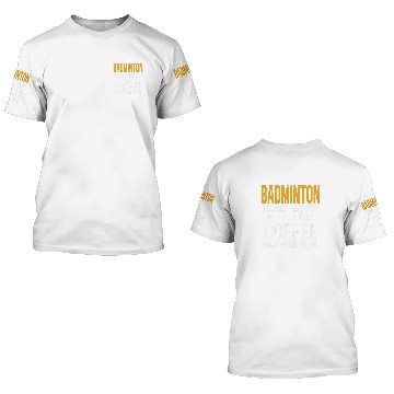 Discover Badminton Solves My Problems Coffee Lovers Funny Badminton Baseball Tees 3D T Shirts