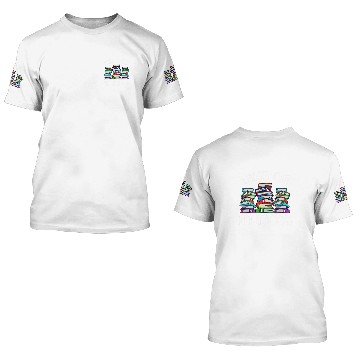 Discover Hanging out with my books Reading Book Librarian 3D T Shirts