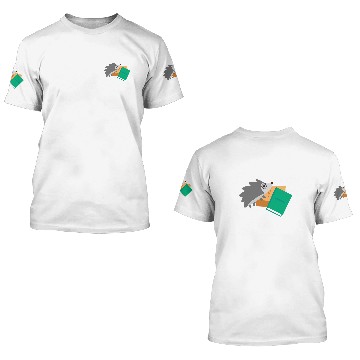 Discover Hedgehog Book Reading 3 Baseball Tees 3D T Shirts