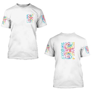 Discover Tie Dye 4th Grade Back To School Teacher Student Typography 3D T Shirts