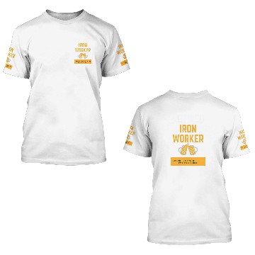 Discover Retired Iron Worker 3D T Shirts