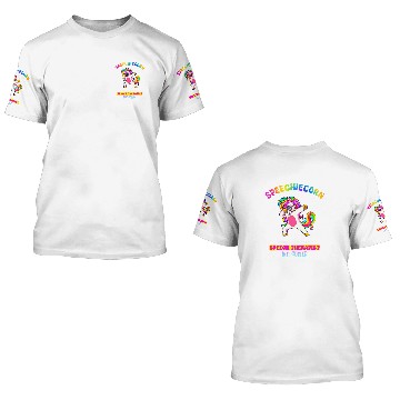 Discover Speech Language Pathologist Funny Speech Unicorns Therapy Baseball Tees 3D T Shirts