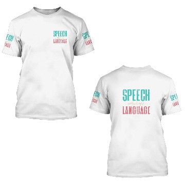 Discover Speech Language Pathologist SLP Speech Therapist Distressed 3D T Shirts