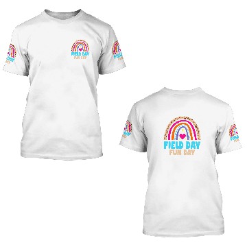Discover Field Day Rainbow Teacher Student Kids 3D T Shirts