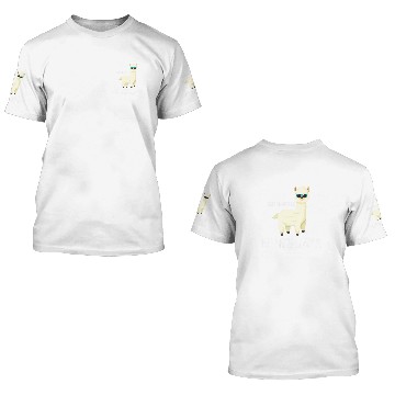 Discover No Prob Llama Funny Kindergarten School 3D T Shirts