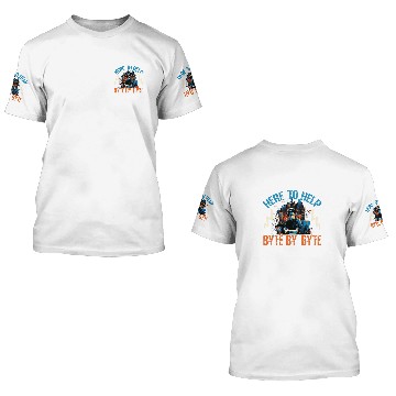 Discover Programmer IT Here To Help Byte By Byte Tech Support Baseball Tees 3D T Shirts