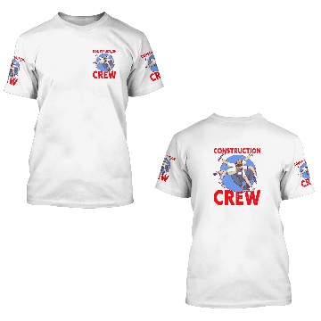 Discover Mens Construction Crew Construction Worker 1 3D T Shirts