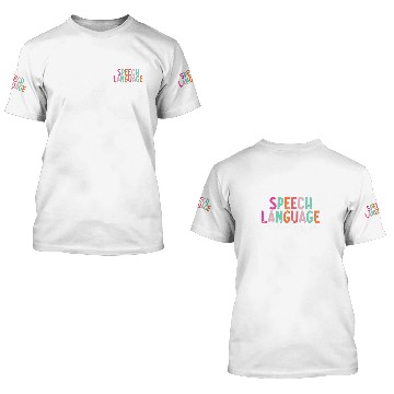 Discover Speech Therapy Retro Speech Language Pathologist Therapist 2 3D T Shirts