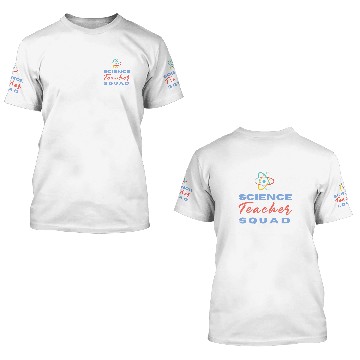 Discover SCIENCE SQUAD STEM Technology Teacher Team Student Crew Lab Baseball Tees 3D T Shirts