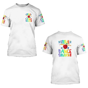 Discover Virtual Dance Student Back To School Baseball Tees 3D T Shirts