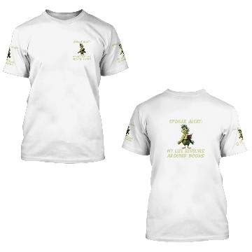 Discover Spoiler alert My life revolves around books Reading teacher 3D T Shirts