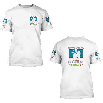 Discover Spooky Syntax Enchanting Bugs Spooky Programmer Halloween 3D T Shirts