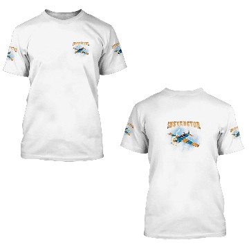 Discover Flight Instructor Pilot School Airplane Teacher 3D T Shirts