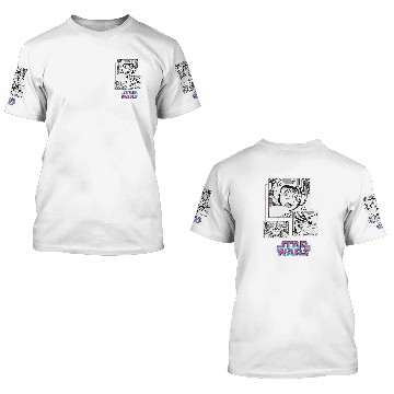 Discover Star Wars Manga Luke Skywalker Xwing Pilot Comic Panels Baseball Tees 3D T Shirts