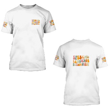 Discover SLP Speech Language Pathologist Retro Speech Therapy Baseball Tees 3D T Shirts