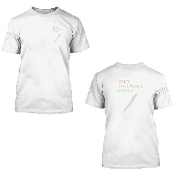 Discover I Have Plans Writing Book Writer Journalist Author Funny Baseball Tees 3D T Shirts