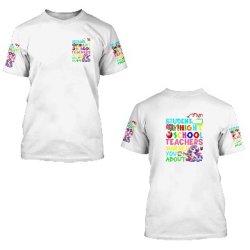 Discover Im Student That High School Teacher Warned Cute Unicorn Baseball Tees 3D T Shirts