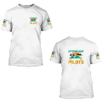 Discover FlightAttendant Because Pilots Need Heroes Too Pilot Baseball Tees 3D T Shirts