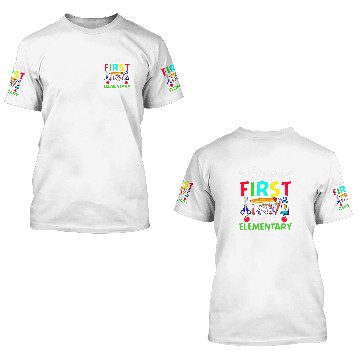 Discover Happy First Day Of Elementary Teacher Back To School Student Baseball Tees 3D T Shirts