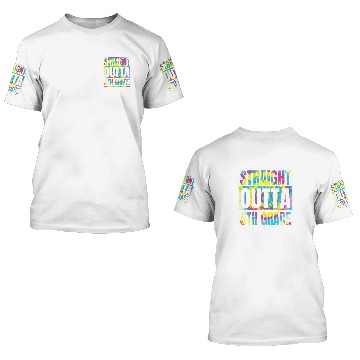 Discover Straight Outta 5th Grade Class Fifth Grade Graduation 3D T Shirts