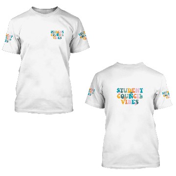 Discover Groovy Student Council Vibes School Student Council 2 3D T Shirts