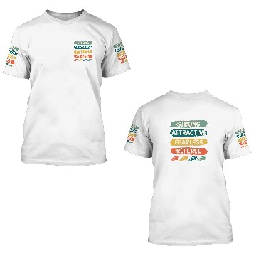 Discover Strong Attractive Fearless Referee Baseball Tees 3D T Shirts