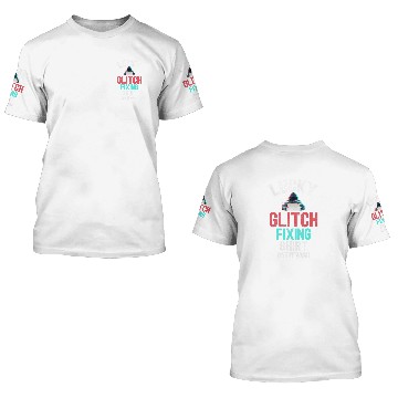 Discover Lucky Glitch Fixing Programmer 3D T Shirts
