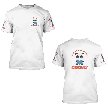 Discover Ignorance Is Our Greatest Enemy Cute Panda Abibliophobia Baseball Tees 3D T Shirts