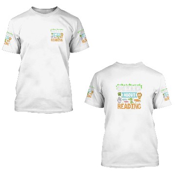 Discover Wild About Reading Teacher Student Reader Bookworm Vintage Zip 3D T Shirts