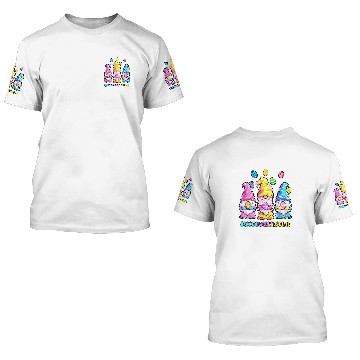Discover Social Worker Easter nurses Squad Gnomes Baseball Tees 3D T Shirts
