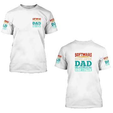 Discover Software Developer Dad Computer Programmer Coding 2 Baseball Tees 3D T Shirts