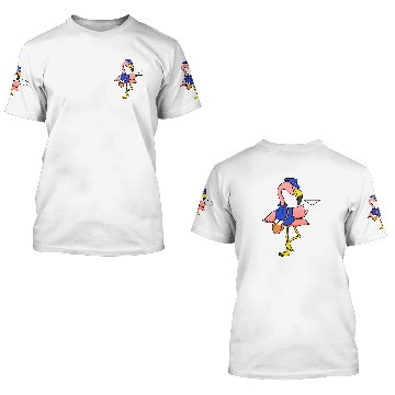 Discover Flamingo Mail Carrier Gift For Postal Worker 3D T Shirts