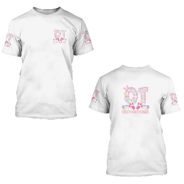 Discover Occupational Therapist Bunny OT Occupational Therapy Easter Zip 3D T Shirts