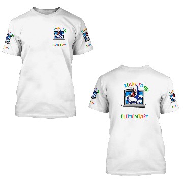 Discover Ready To Attack Virtual Elementary Shark Back To School Baseball Tees 3D T Shirts