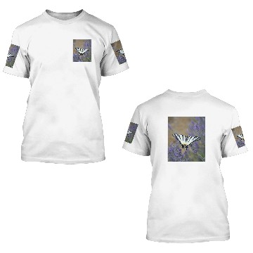 Discover Stunning Swallowtail On Lavender Spike Photograph 3D T Shirts