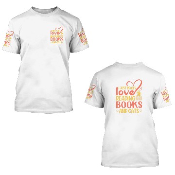 Discover Book Lover Quote Cat Lover Pun Book Reading Text Design Baseball Tees 3D T Shirts