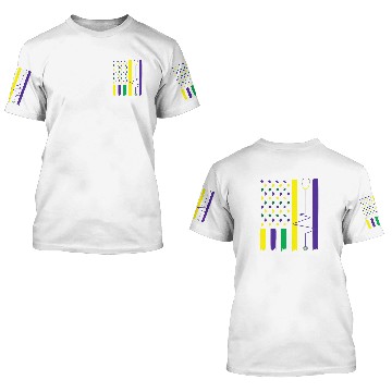 Discover Mardi Gras US Flag Stethoscope Parade nurses Nursing Baseball Tees 3D T Shirts