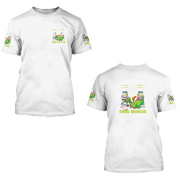 Discover Im a professional book dragon Mythical creatures 3D T Shirts