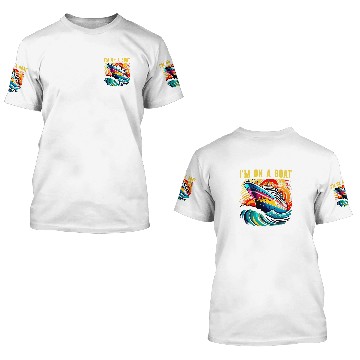 Discover Im On A Boat Cruise Ship Vacation Group Matching Baseball Tees 3D T Shirts