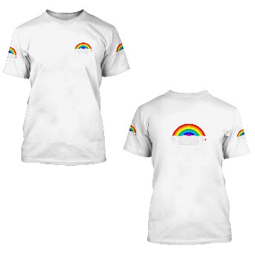 Discover Cute Book Reader Rainbow Book Zip 3D T Shirts