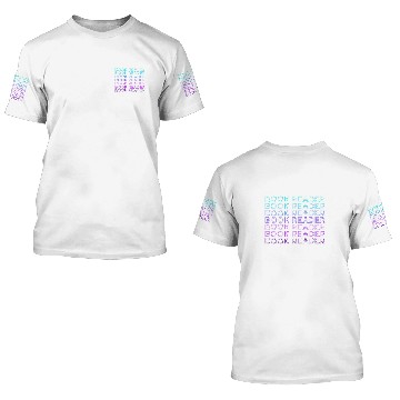 Discover Book Reader Reading Bookworm Retro Baseball Tees 3D T Shirts